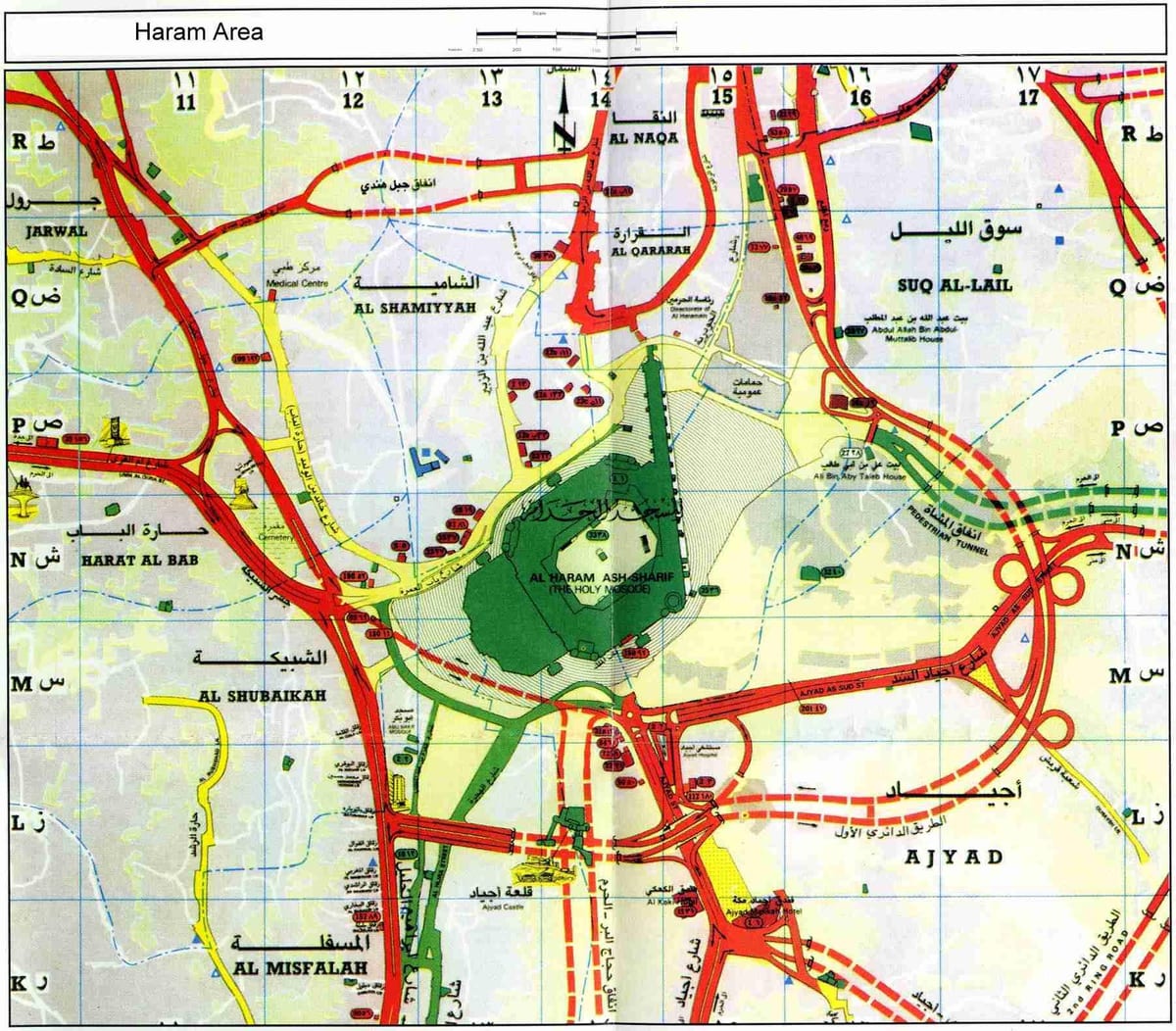 อัล haram แผนที่