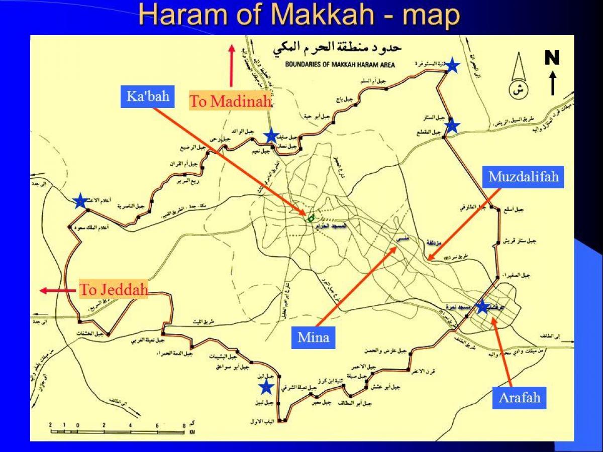แผนที่ของ haram ขอบเขต 