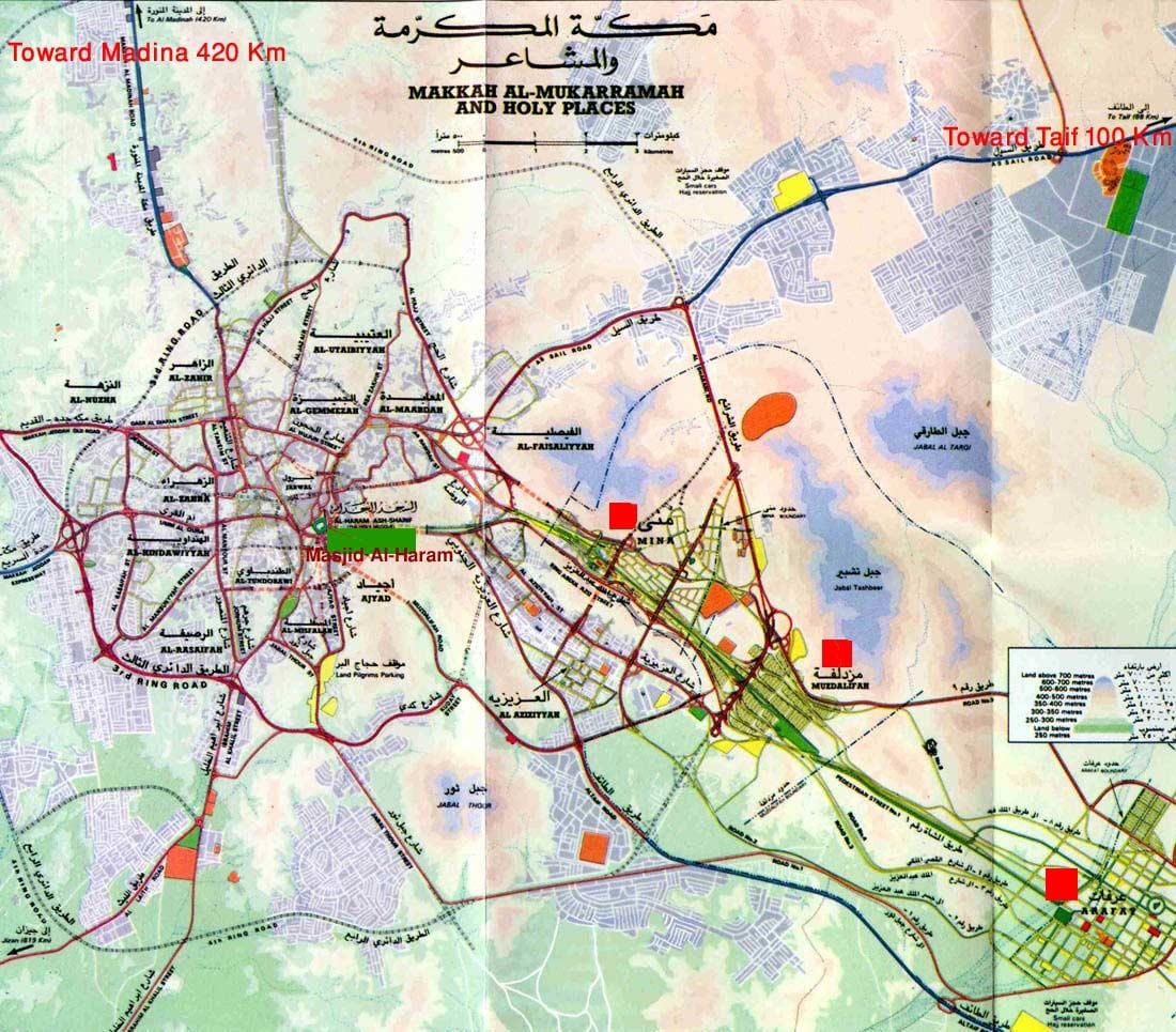 Saudi_ arabia. kgm haram sharif แผนที่