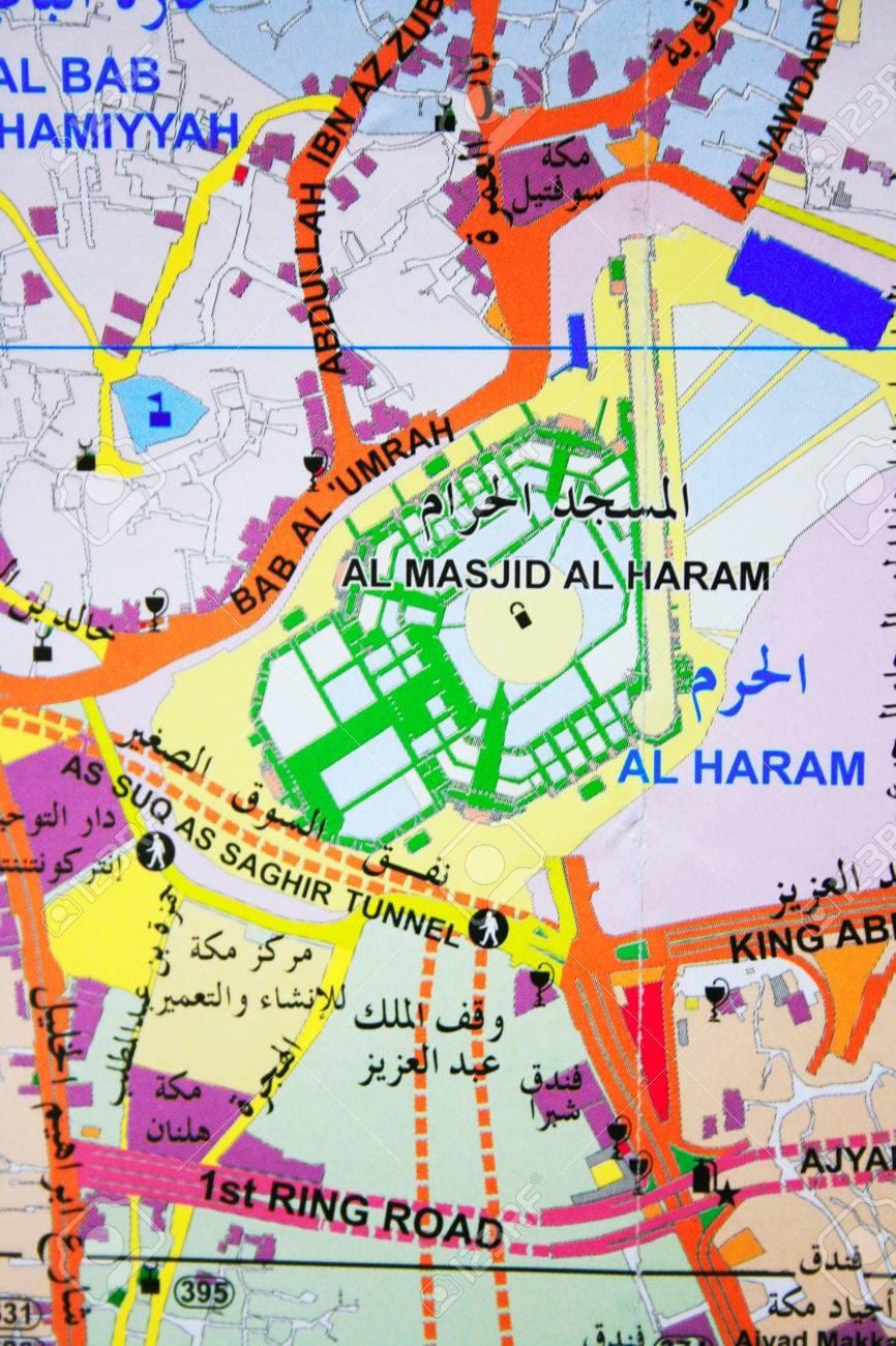 Mecca haram แผนที่