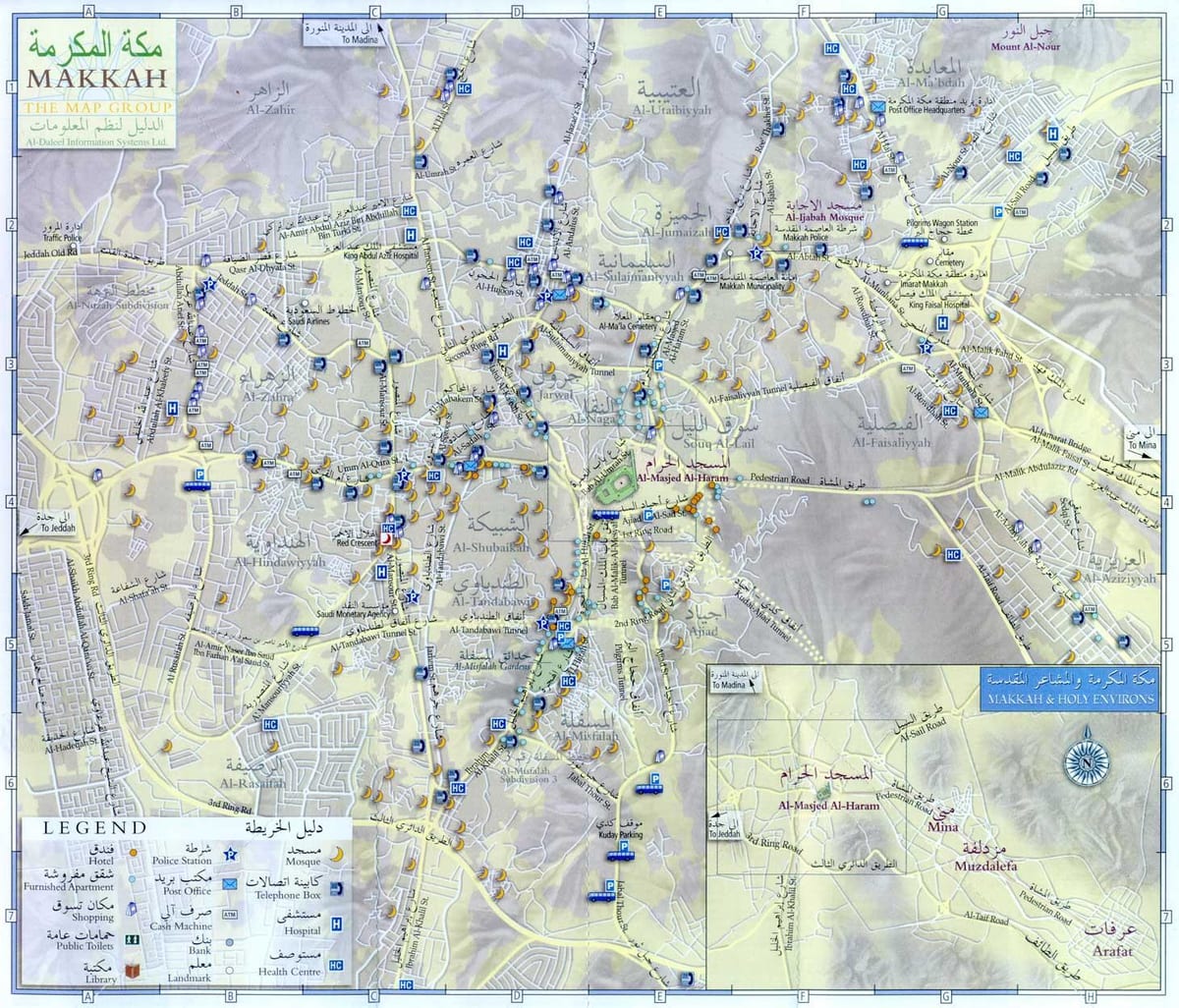 แผนที่ของ saudi_ arabia. kgm ziyarat สถานที่