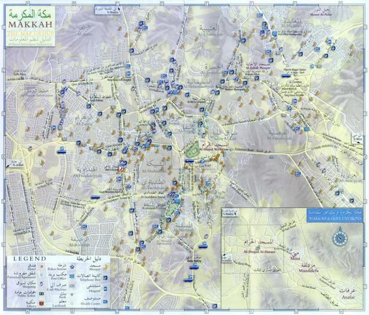 ถนนแผนที่ของเมือง saudi_ arabia. kgm
