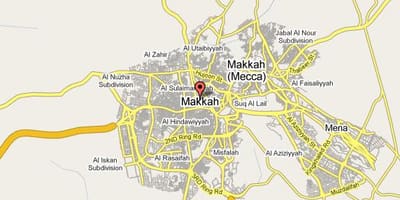 แผนที่ของ Mecca ถนน