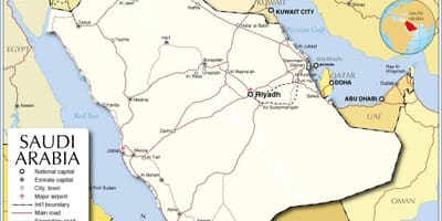 Saudi_ arabia. kgm มีน่า arafat แผนที่