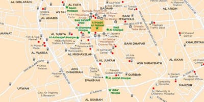 Mecca งถนนแผนที่